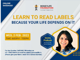 Learn to Read Labels: Talk by Geeta Prakash at Webinar organized by Moneylife Foundation